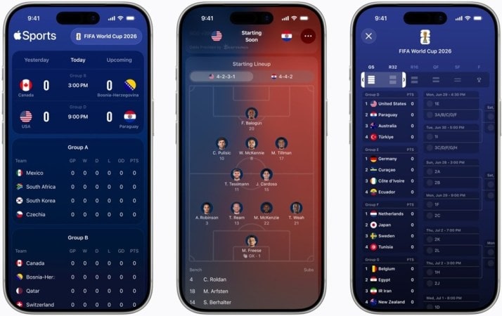 Apple Sports App Fifa 2026