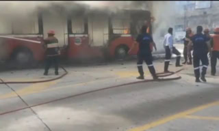 Metro Bus Fire Destroys Vehicle And Disrupts Rawalpindi Islamabad Service