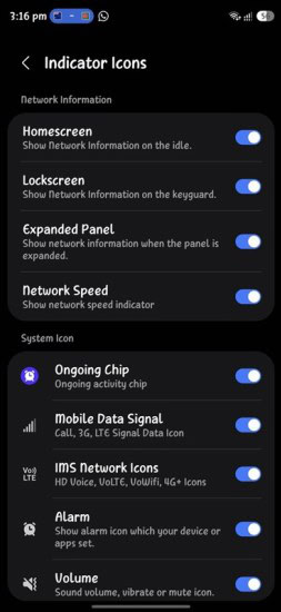 Network Speed Option