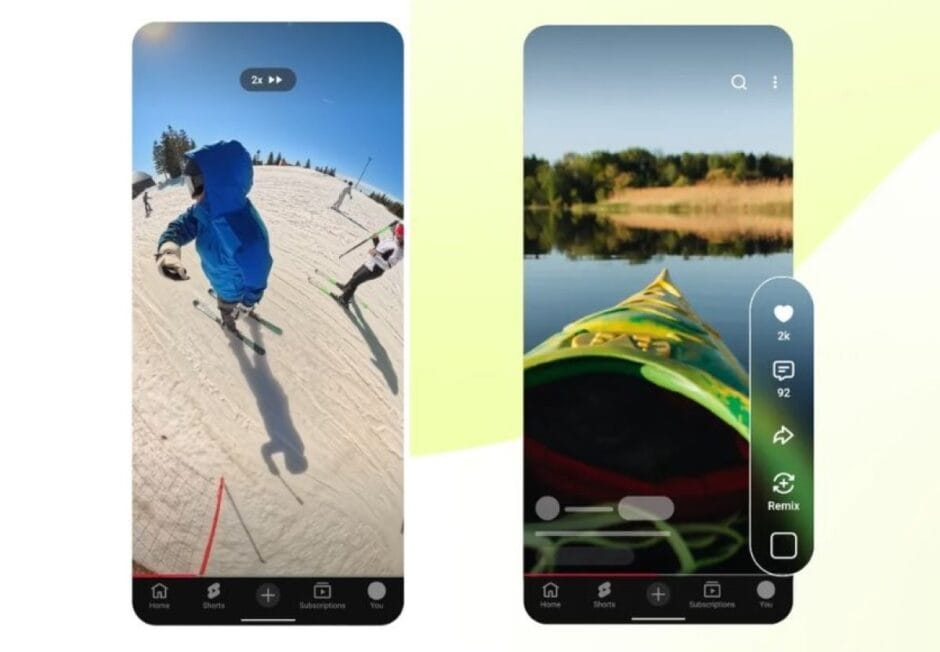 Youtube Shorts New 2x Playback Option