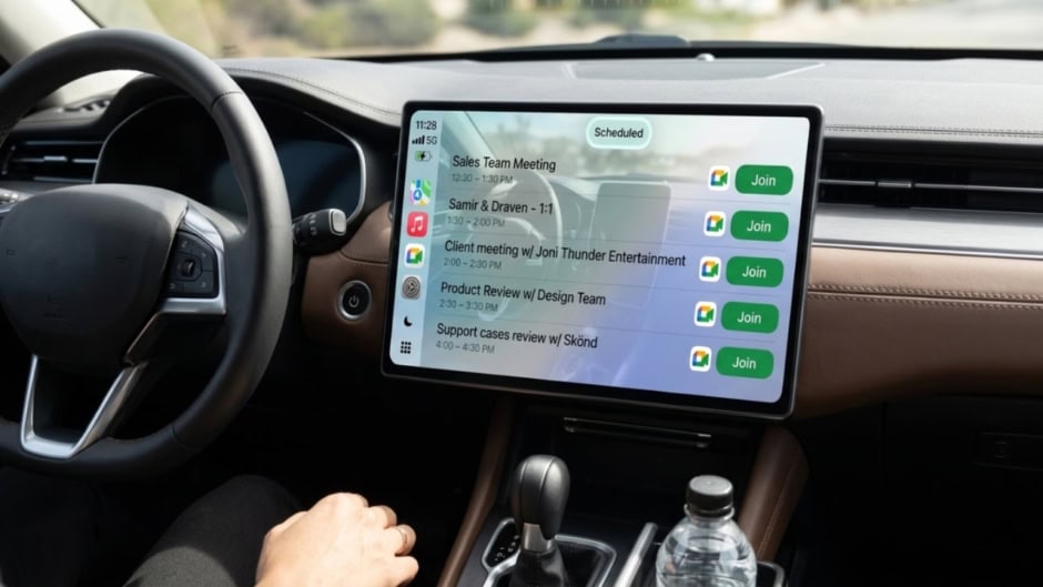 Your Car Can Now Join Your Work Calls On Google Meet