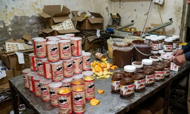 Massive Fake Nutella And Pringles Operation Busted In Lahore Raid