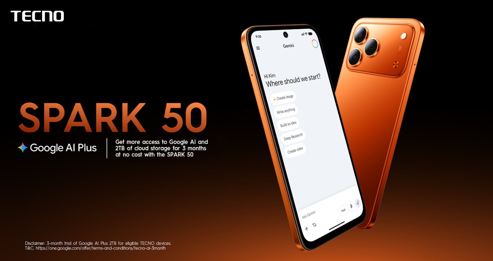 TECNO Brings Free 2TB Cloud Storage with Google AI Plus to Simplify Everyday Smartphone Use TECNO Brings Free 2TB Cloud Storage with Google AI Plus to Simplify Everyday Smartphone Use