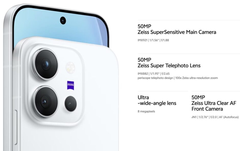 Vivo X300 E Camera Specs