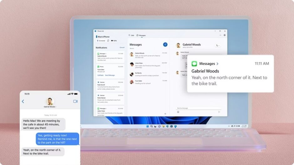 Microsoft's Phone Link On Ios