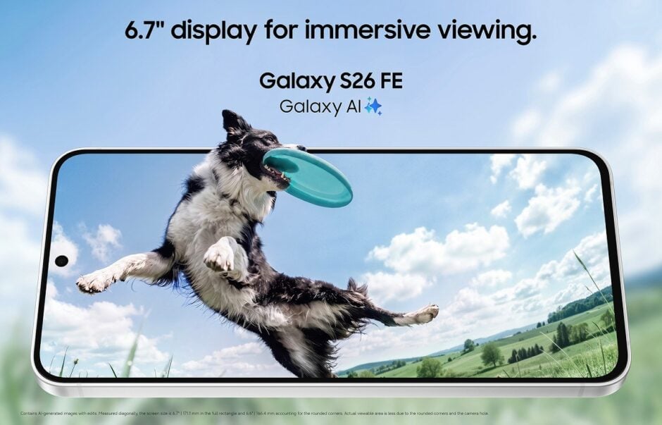Samsung Galaxy S26 Fe Has A 6.7” 120hz 1080p+ Oled Display
