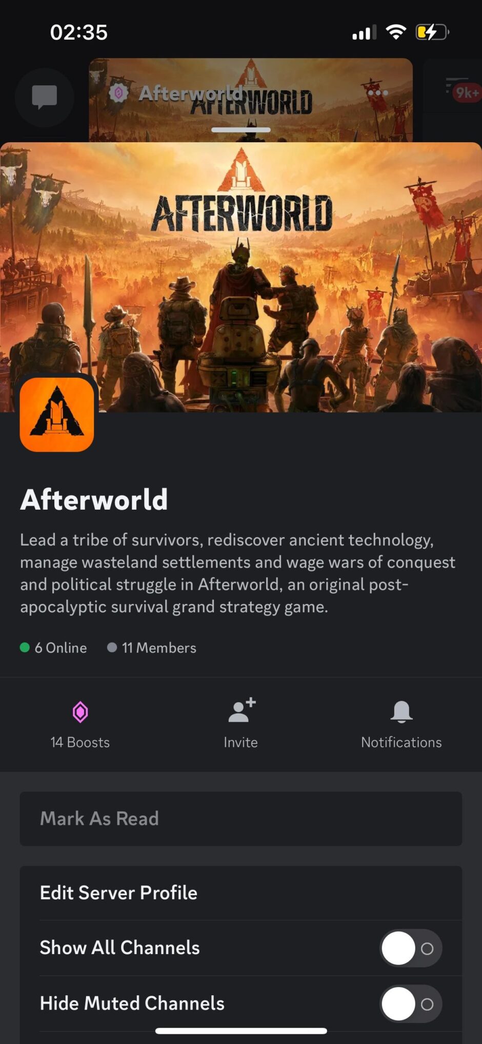 Paradox Interactive "Afterworld" Discord Server