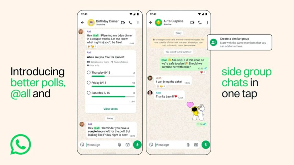 New Group Chat Features