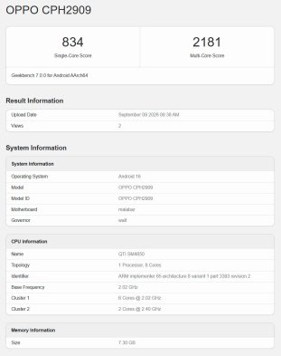 Oppo A7 Pro Max Listing