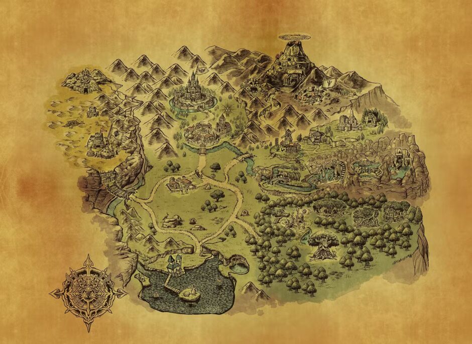 The Legend of Zelda: Ocarina of Time Remake Official Map Revealed