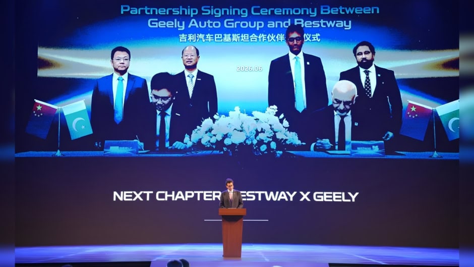 Geely Auto Officially Enters Pakistan With Bestway Group Three New Vehicles