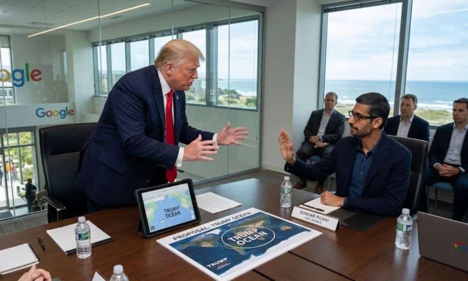 Google Ceo Rejects Trumps Request To Rename Atlantic Ocean