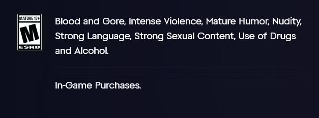 Rockstar Games Reveals the Official GTA 6 ESRB Rating