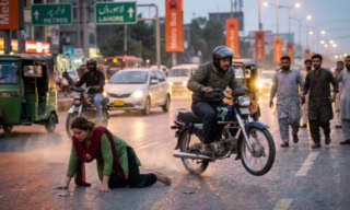 Lahore Woman Jumps Off Moving Ride Hailing Bike To Escape Harassment