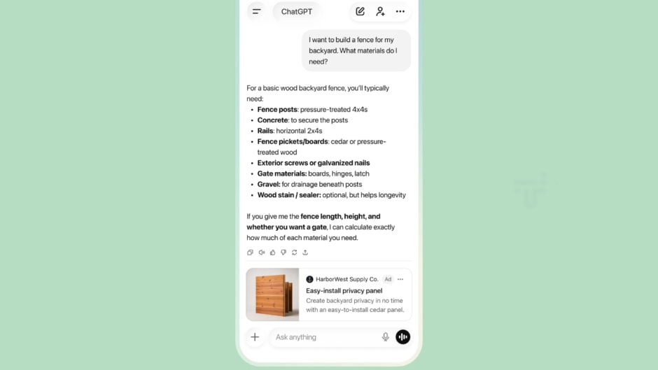 Openai Now Puts Ads Inside Your Chatgpt Conversations