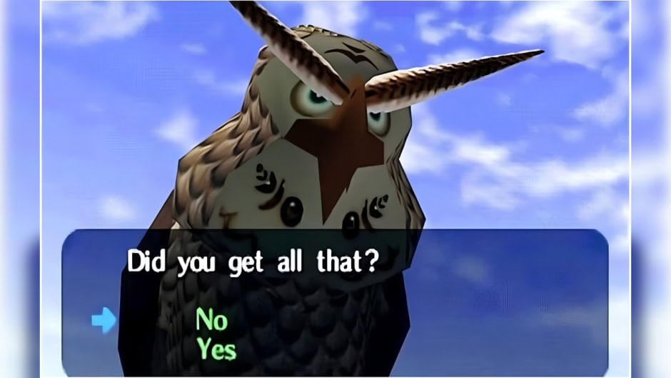 Zelda Ocarina Of Time Remake Gives Wise Owl A Major Glow Up